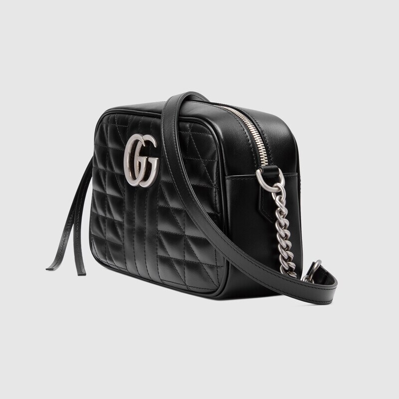 Gucci GG Marmont Small Matelasse Shoulder Bag 447632 Black